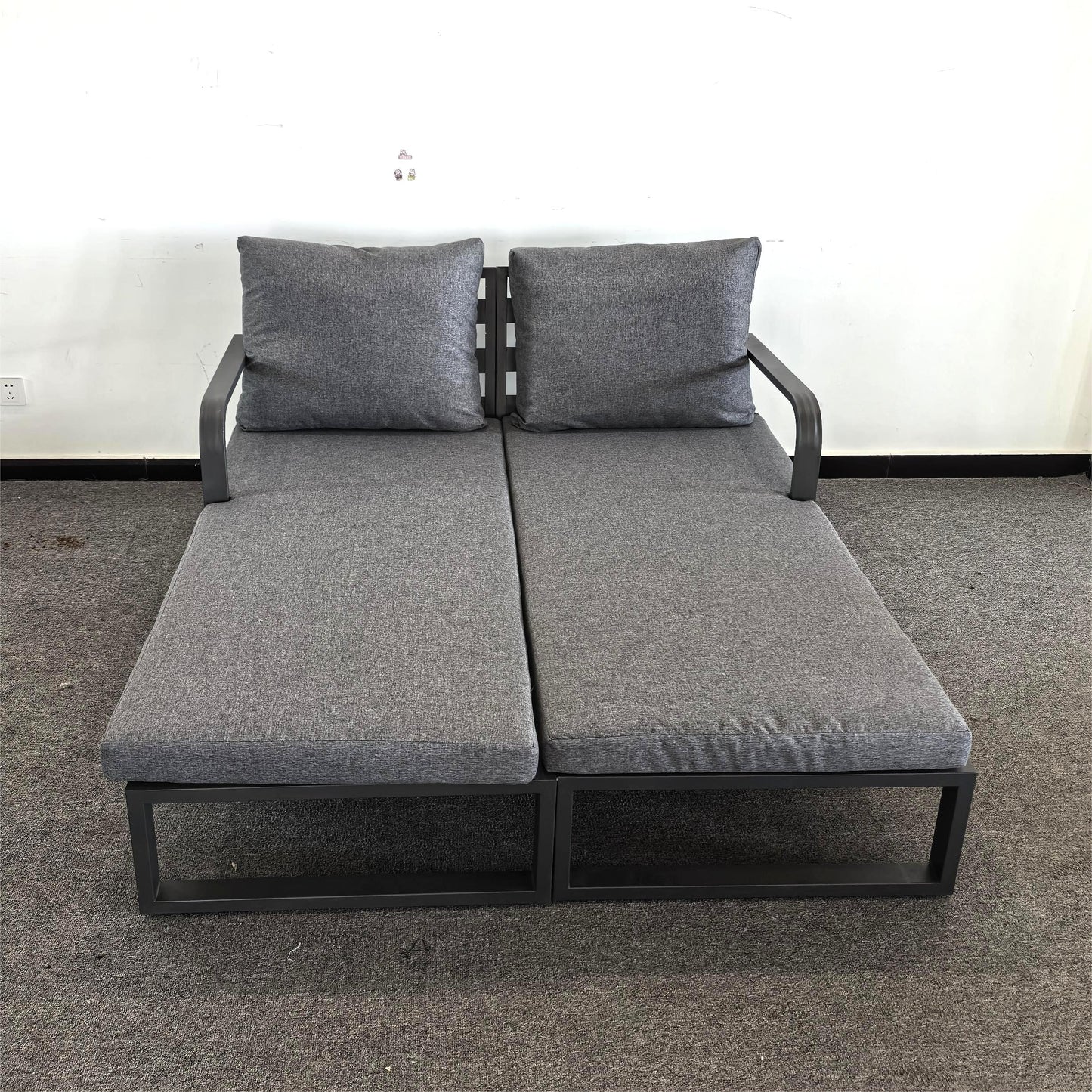 #AL-18 Floor Sample Clearance Sale- Aluminium Pair Loungers