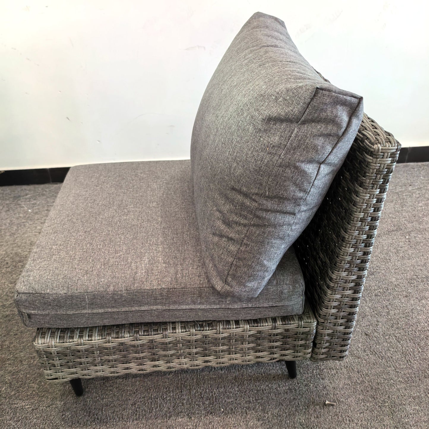 #AL-24 Floor Sample Clearance Sale-Rattan Corner Sofa Set with Coffee Table