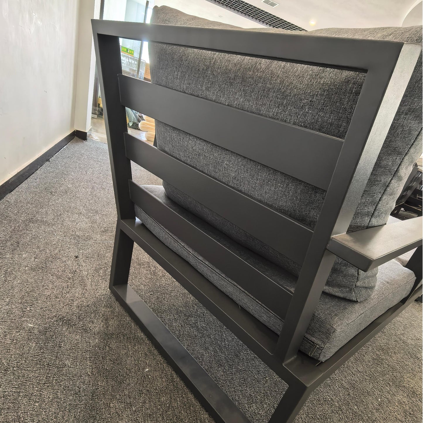 Due in 30/04/25  #AK-10 Floor Sample Clearance Sale Aluminium Pair Loungers with Side Table