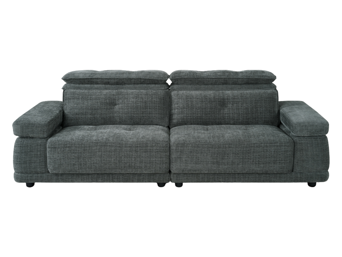 Hover  Dark Grey Floating Sofa Bed – Remote-Controlled Extending Seats & Adjustable Headrests