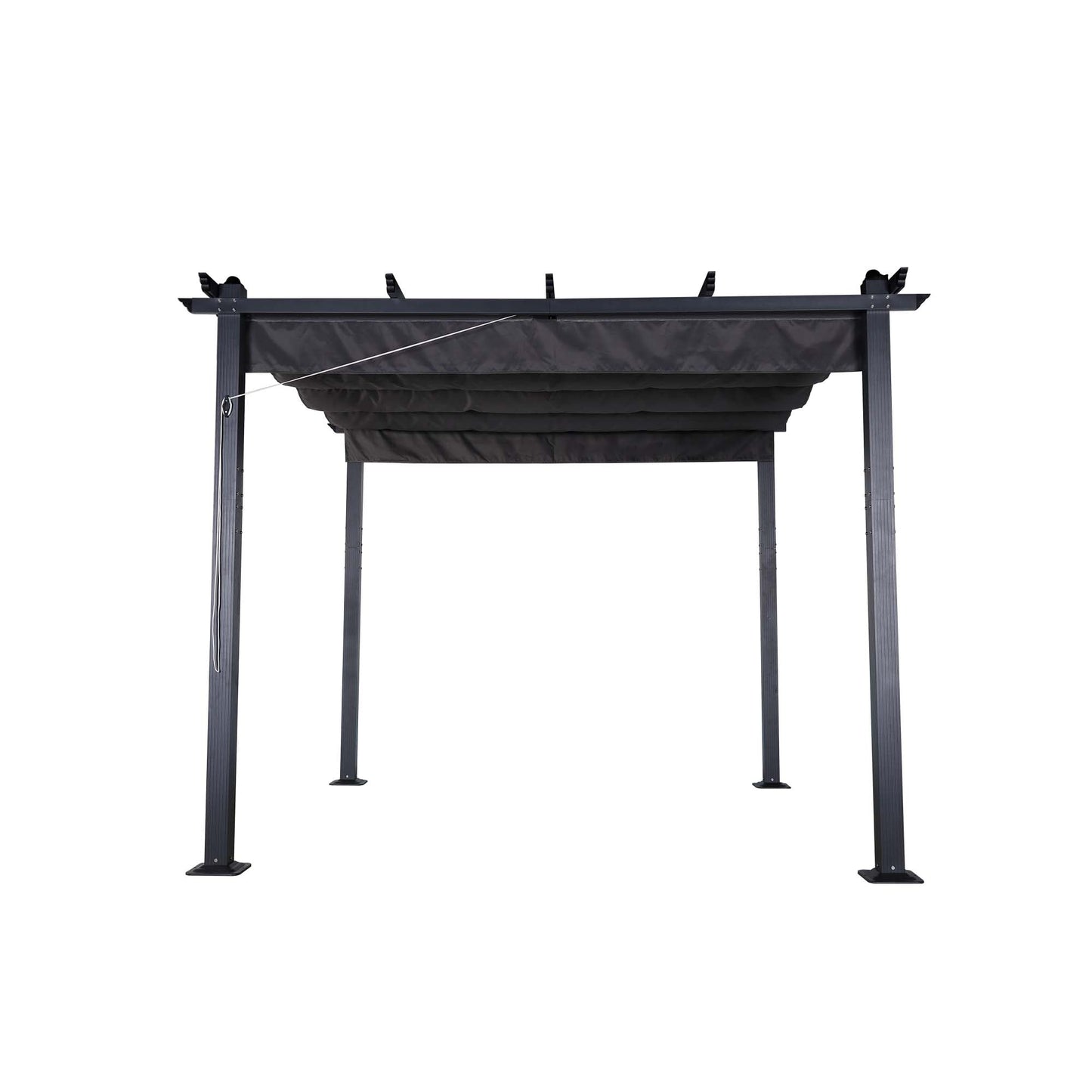 Club Rattan Pergola roof, Replacement roof, Sunroof, Weather-resistant, Water-repellent for Pergola - 3 X 3 m, Grey