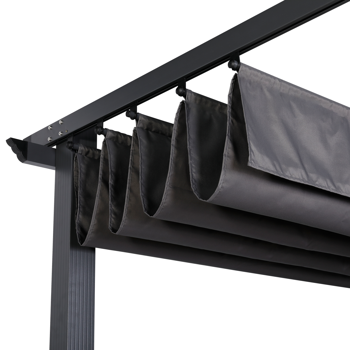 Club Rattan Pergola roof, Replacement roof, Sunroof, Weather-resistant, Water-repellent for Pergola - 3 X 3 m, Grey