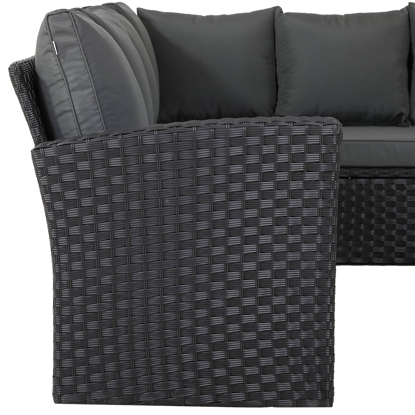 PRE ORDER-Bath High Back Range 11 Seater L-Shape Rattan Garden Furniture Set | | All-Weather Corner Sofa Dining Set with Free Rain Cover