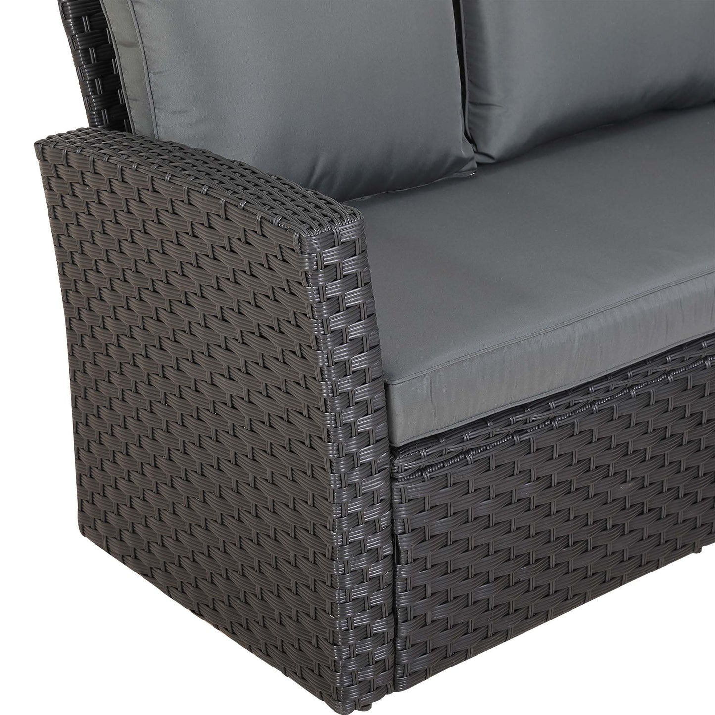 PRE ORDER-Bath High Back Range 9 Seater Rattan Garden Furniture Set | All-Weather Sofa & Dining Set with Free Rain Cover