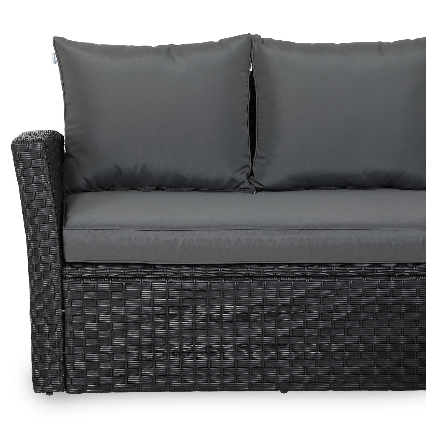 PRE ORDER-Bath High Back Range 9 Seater Rattan Garden Furniture Set | All-Weather Sofa & Dining Set with Free Rain Cover