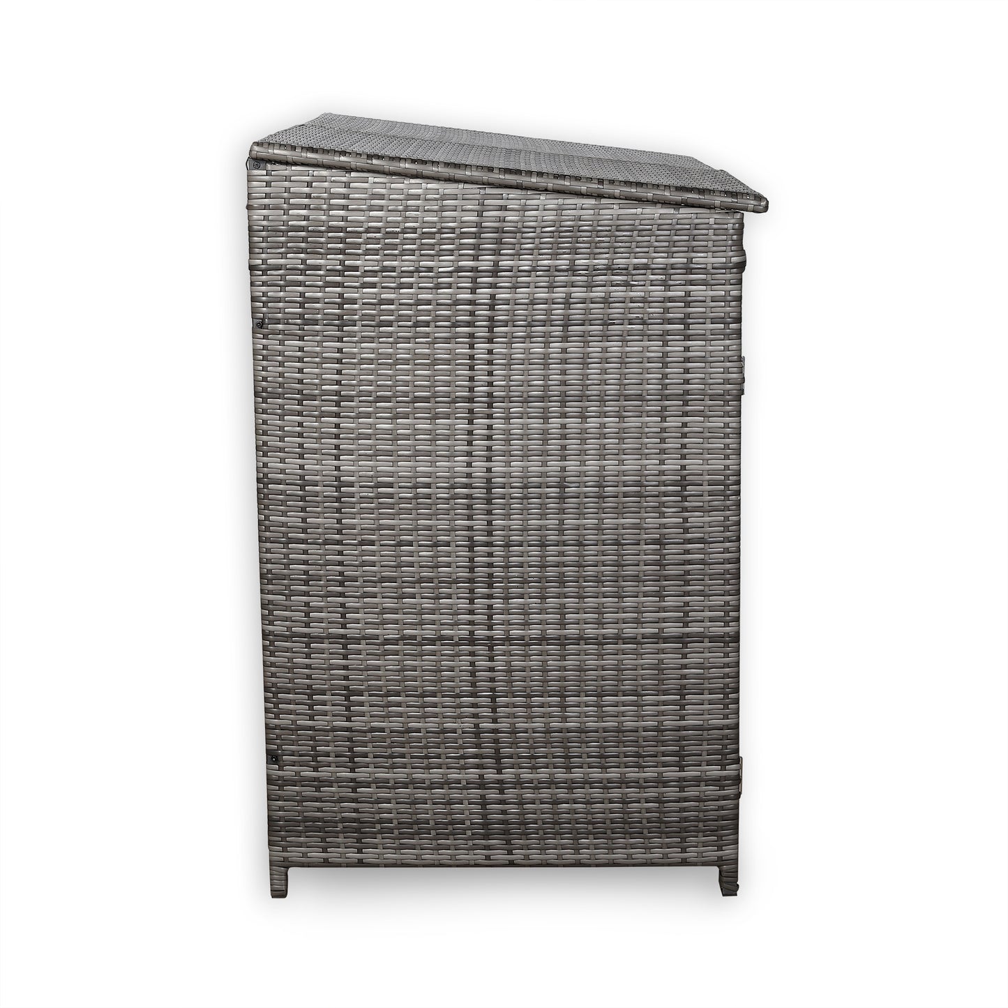 Club Rattan wheelie bins shed / store in Grey Rattan Weave (WBS-2G)