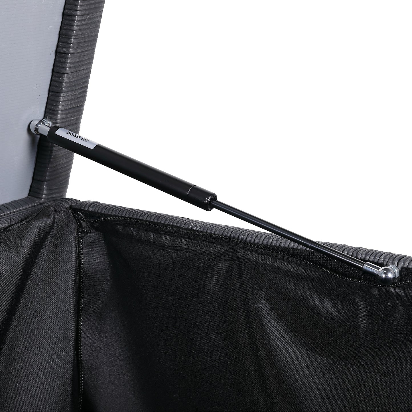 Bath Range Large Storage Box in Black Rattan Weave