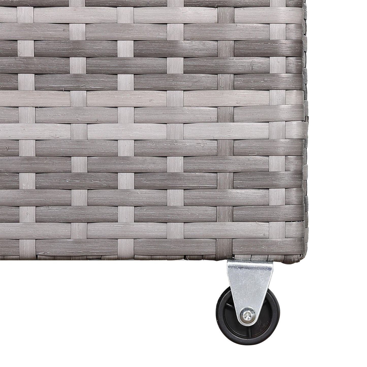 Harmony Range Large Storage Box in Grey Rattan Weave