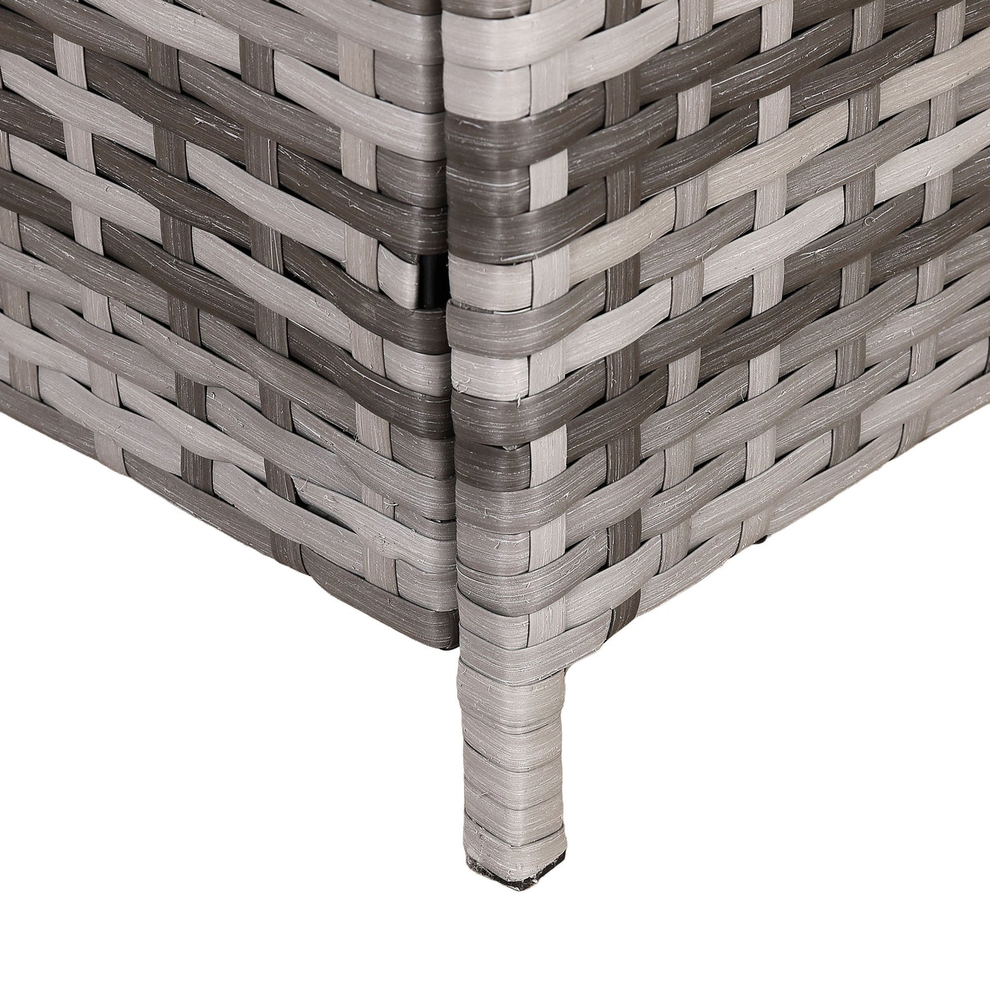 Harmony Range Large Storage Box in Grey Rattan Weave