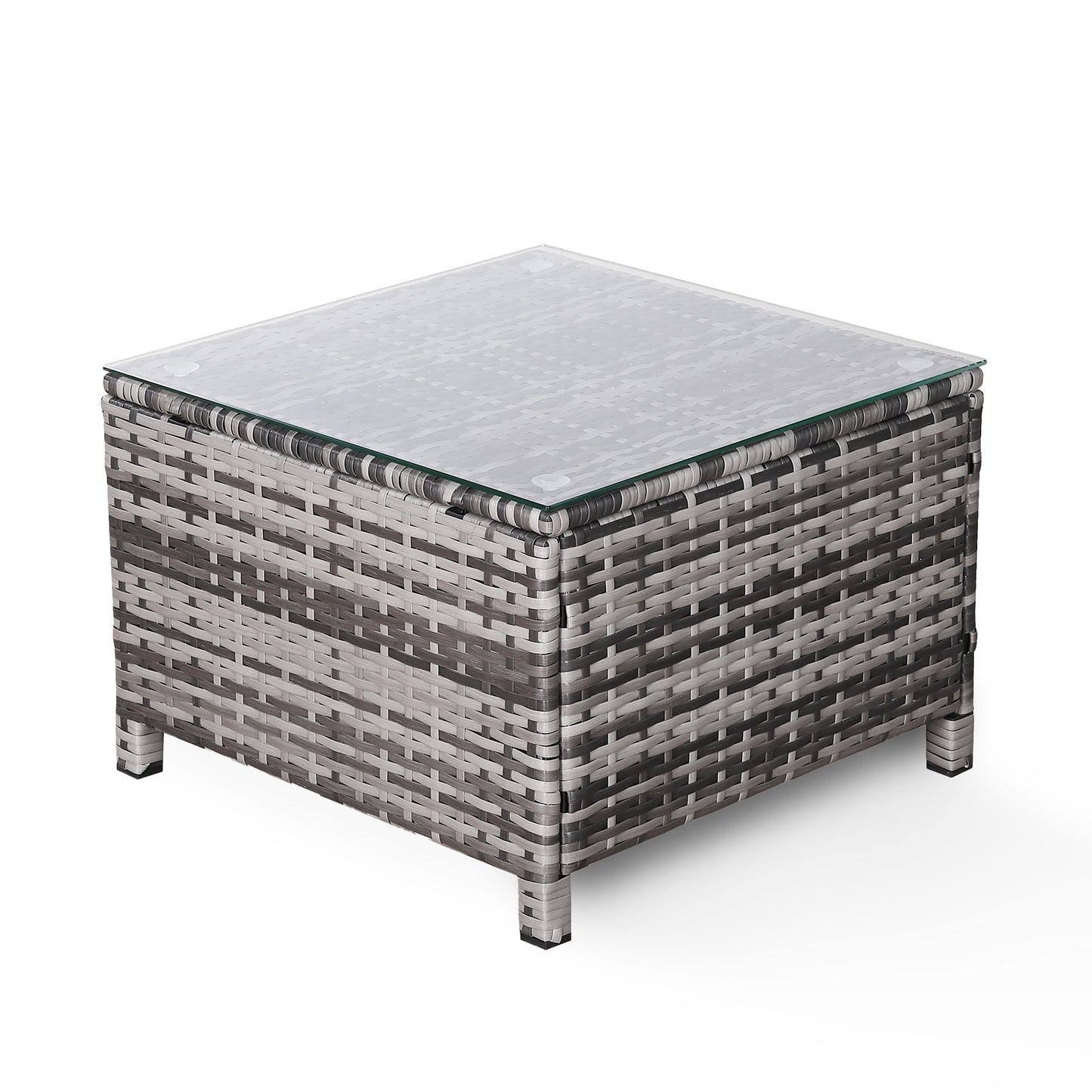 Due in 20/05/25  Modern Range Standard Side Table in Grey Rattan
