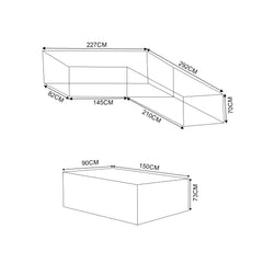 RC04-CD-XL - Protective cover for Colette /Isebella Corner LHF Setting only