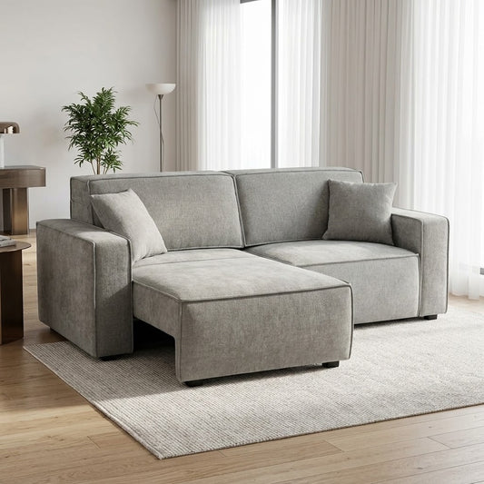 Muse Grey Electric Sofa Bed – 3 Seater with Power Extension Mechanism & Accent Cushions