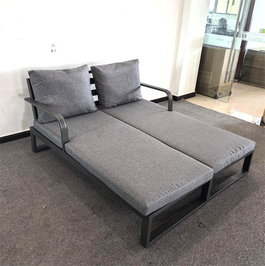 #AL-18 Floor Sample Clearance Sale- Aluminium Pair Loungers