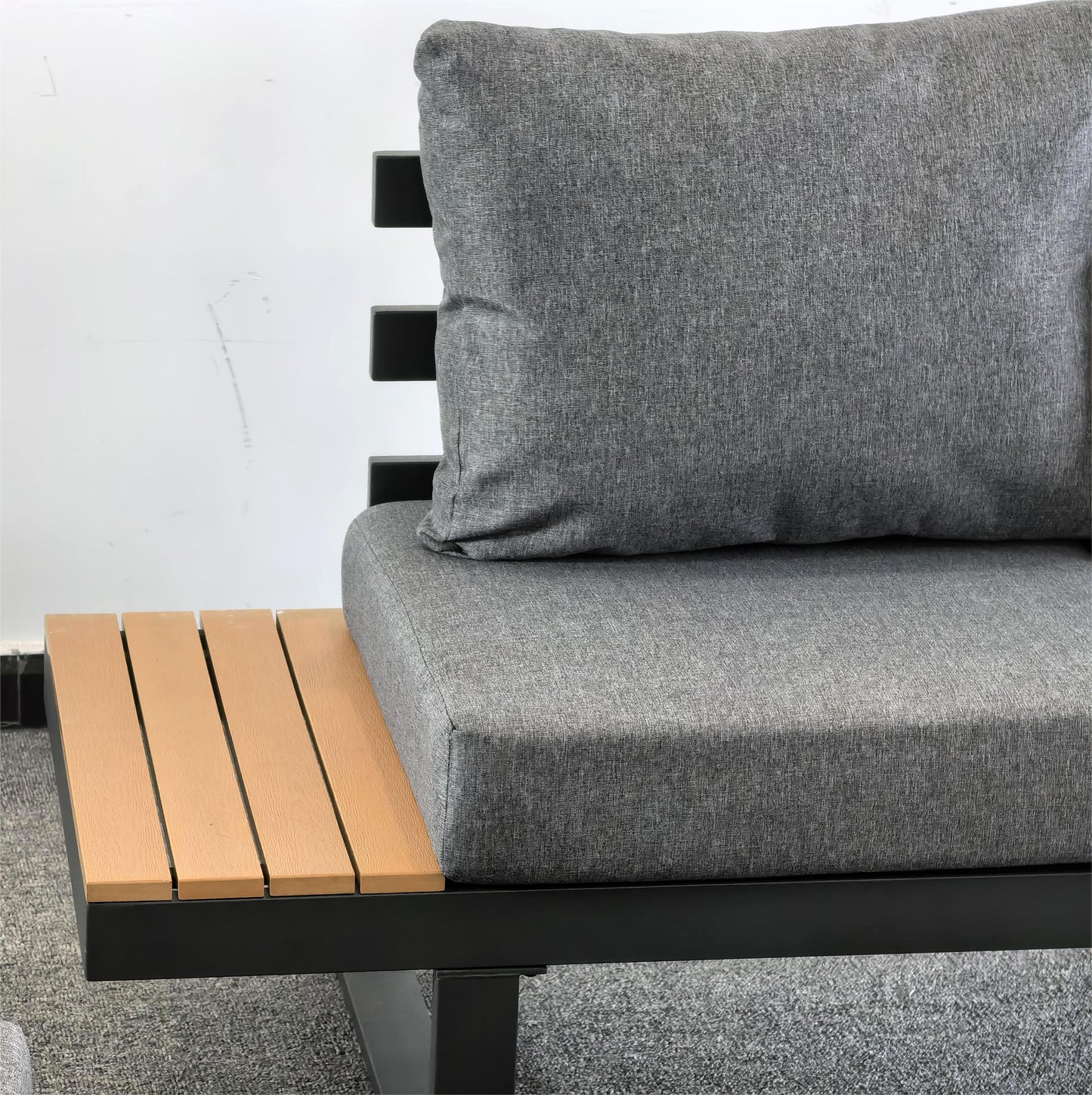 #AL-19 Floor Sample Clearance Sale-Aluminium  Sofa Set with Coffee Table