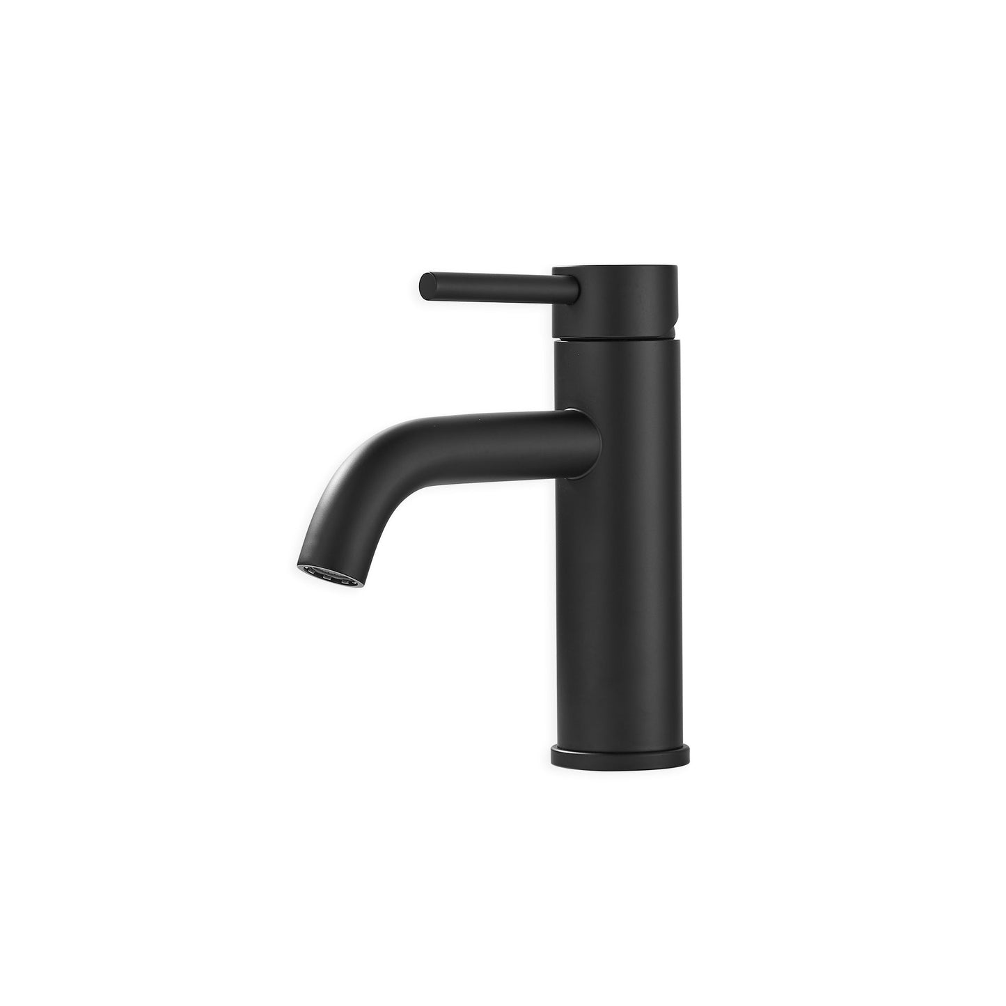 Matt Black Short Basin Mixer Tap