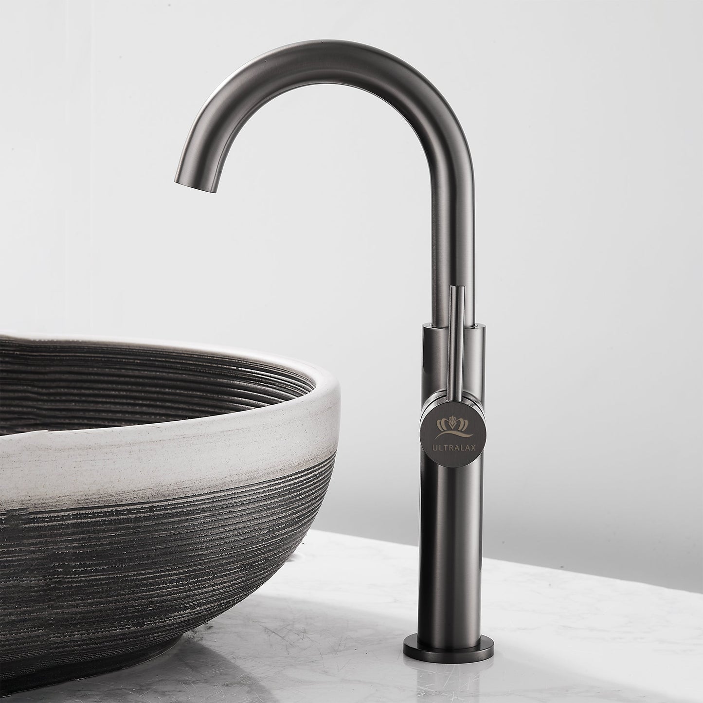 Revolve Single Lever Mono Kitchen Mixer Tap - Gun Grey