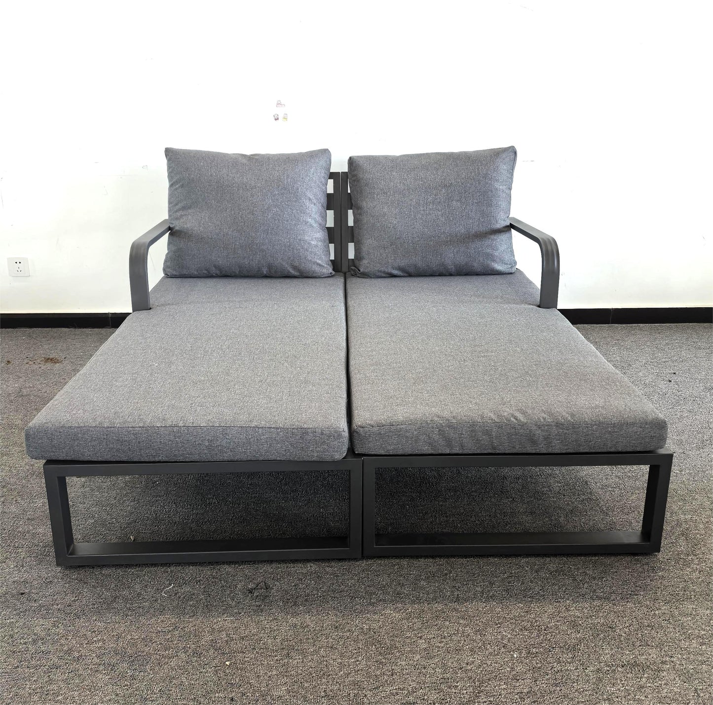 #AL-18 Floor Sample Clearance Sale- Aluminium Pair Loungers