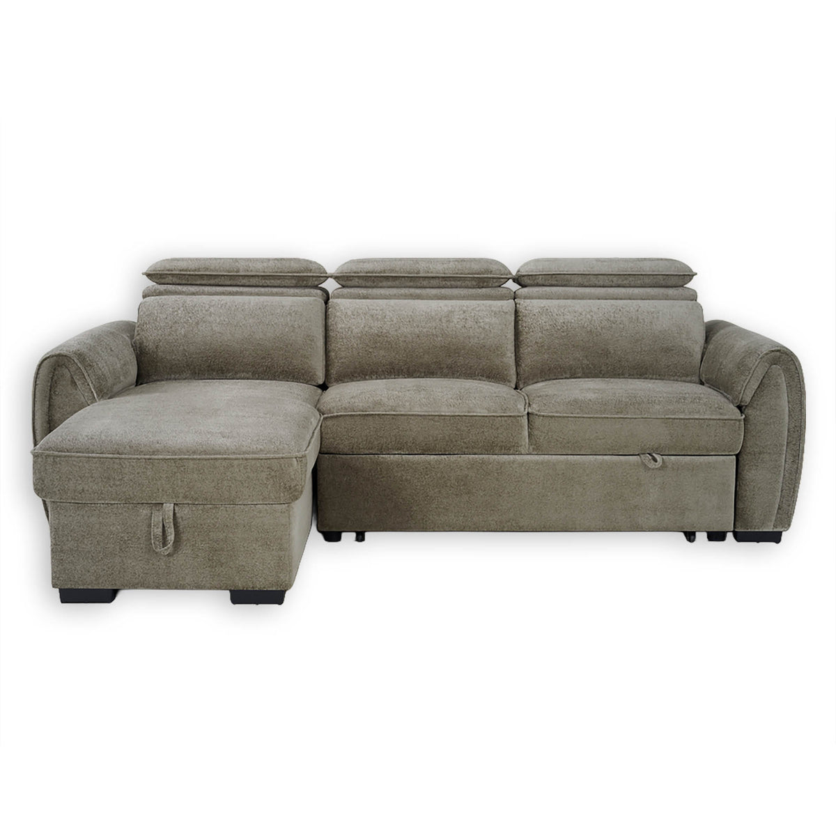 Nimbus Mushroom Universal Corner Sofa Bed – Adjustable Headrests, Ottoman Storage & 192×120cm Sleeping Area