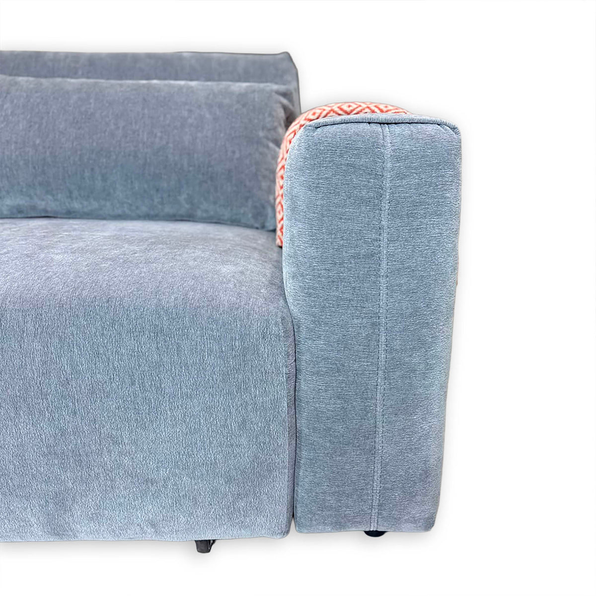 Aurora Grey Electric Sofa Bed – Powered Extending Seats with USB Charging & Lumbar Bolsters