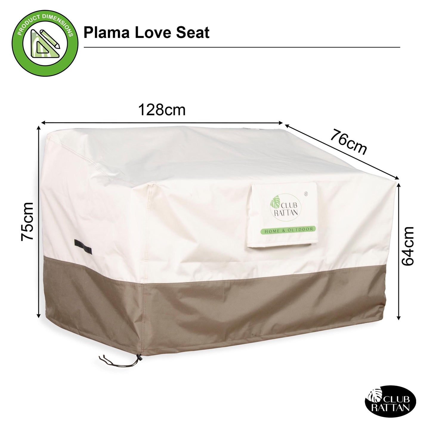 RC-S2  Protective Cover For Palma Love Seat Sofa