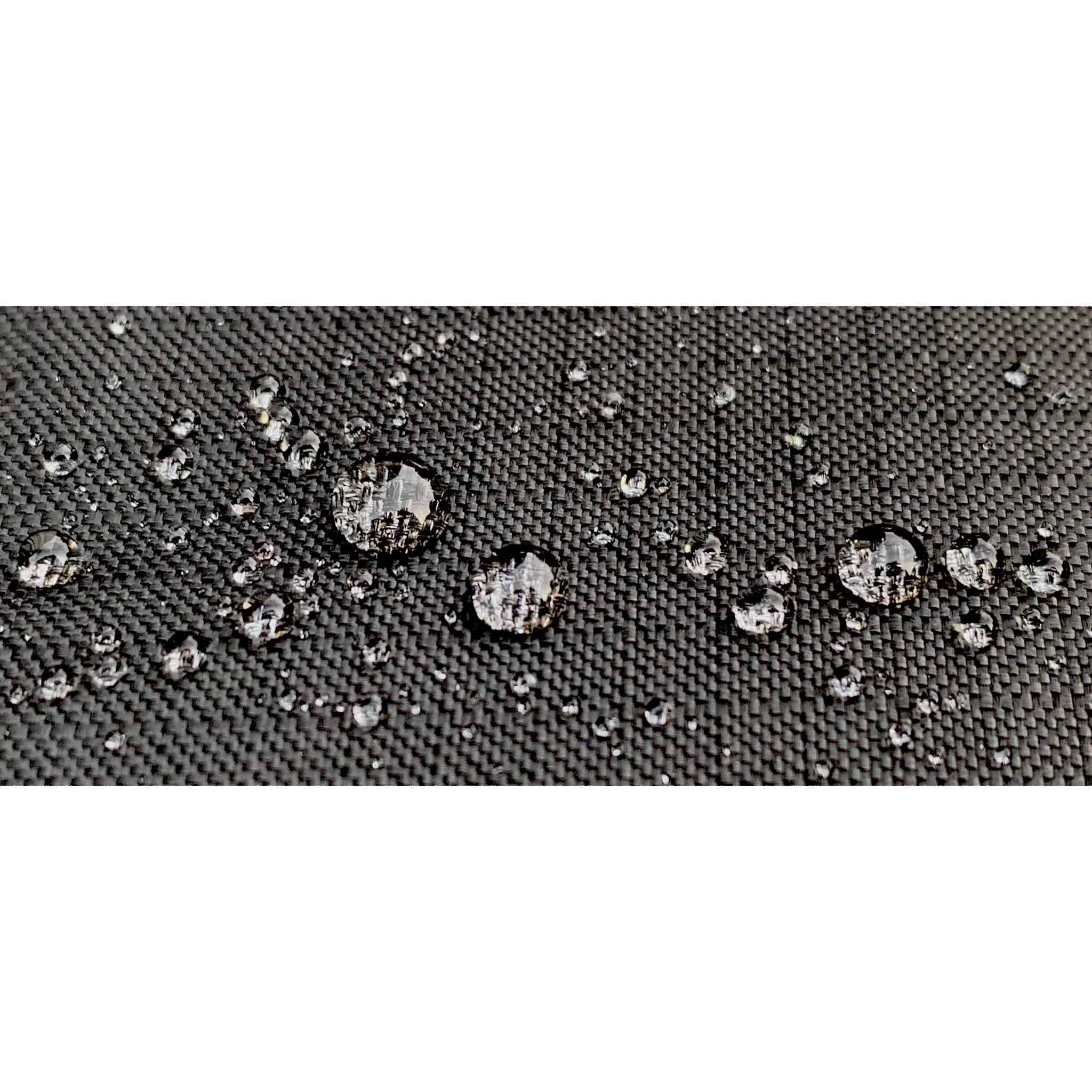 Rain cover for Santos Corner Sofa with Rising Table close up with water droplets