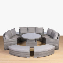 Winchester Range Large Round Set with Rising Table in Grey (#23101) CR06..